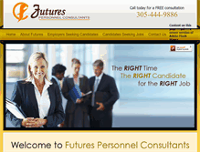Tablet Screenshot of futuresconsultants.com